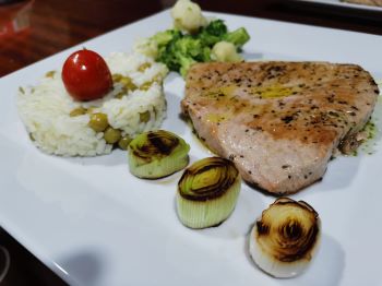 The Adriatic tuna served on the Sail Dalmatia's 30m gulet Dolce Vita in Dalmatia, Croatia